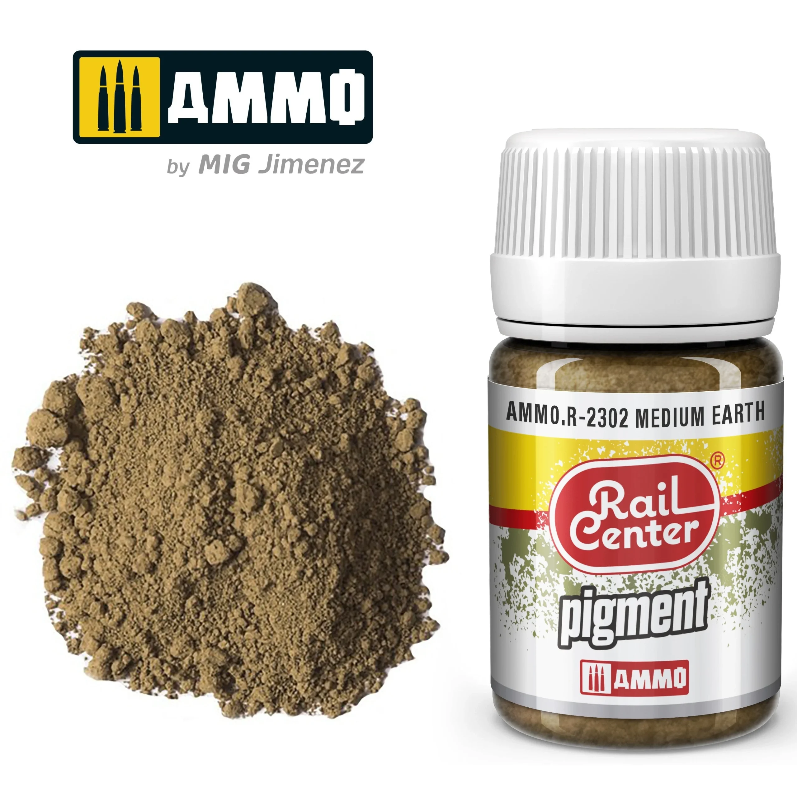Ammo Mig Rail Center Medium Earth (35ml) - Ammo Mig Jimenez