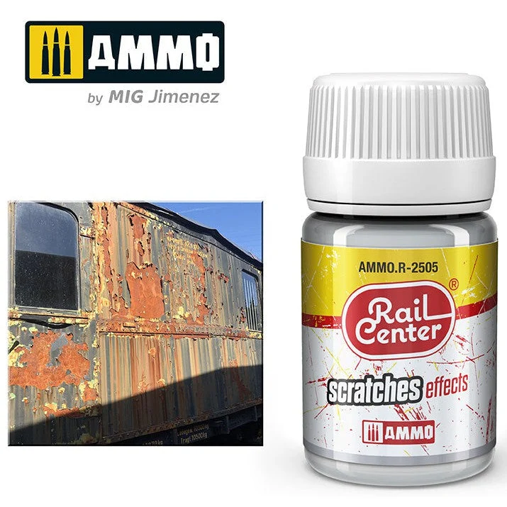 Ammo Mig Rail Center Scratches Effects (35ml) - Ammo Mig Jimenez