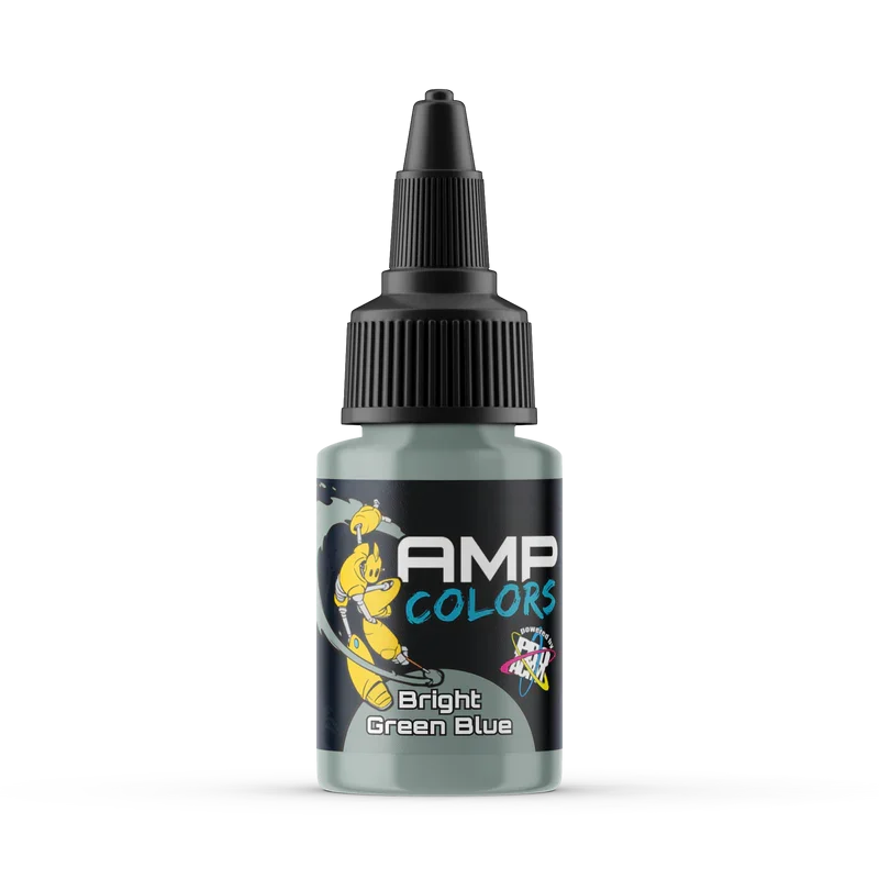 Pro Acryl AMP Colors Bright Green Blue Acrylic Paint – 009 - Monument Hobbies