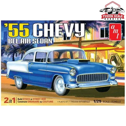 AMT Models 1/25 1955 Chevrolet Bel Air Sedan Plastic Model Kit