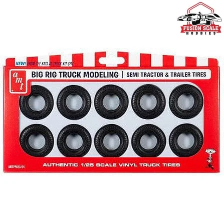 AMT Models Big Rig Truck Tire Parts Pack 10 Tires