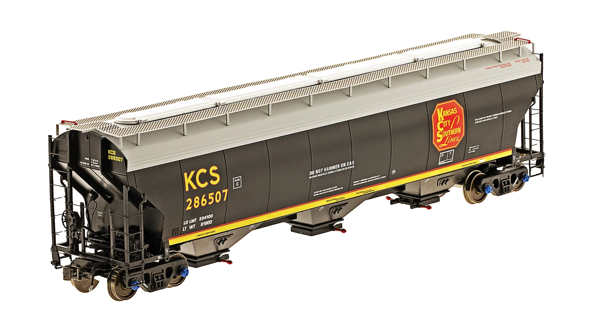 Class One Model Works HO Scale KCS 286149 Kansas City Southern ARI 5200 Hopper