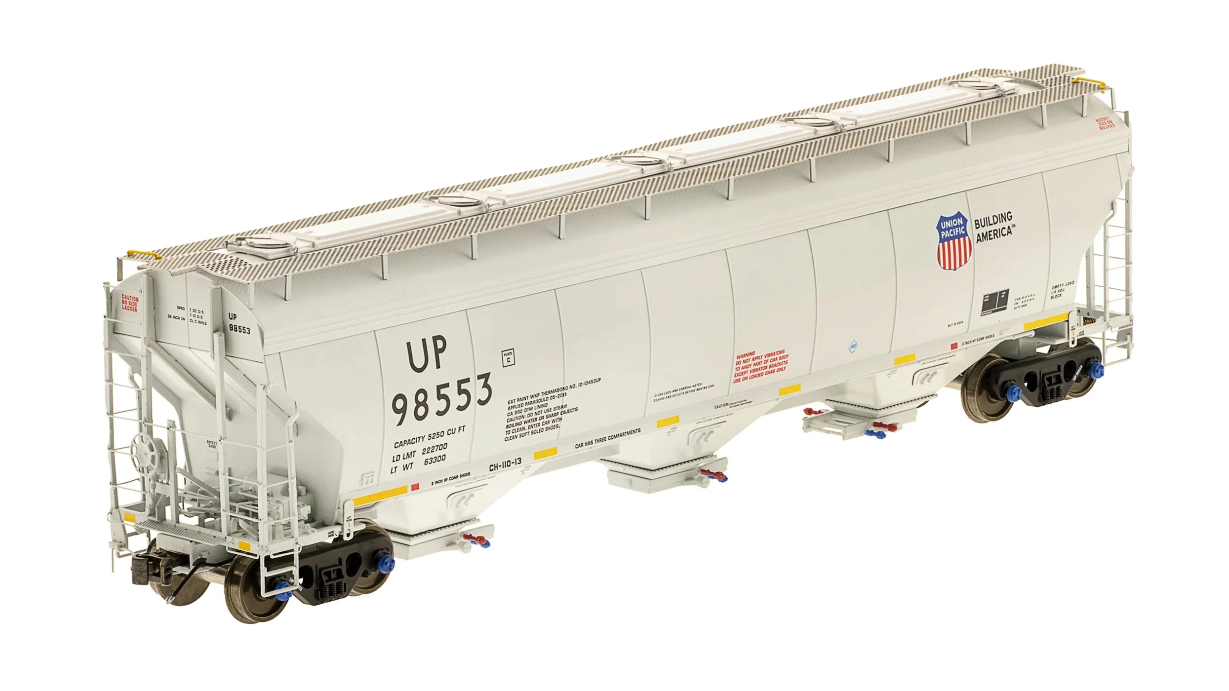 Class One Model Works HO Scale UP 98553 Union Pacific ARI 5200 Hopper