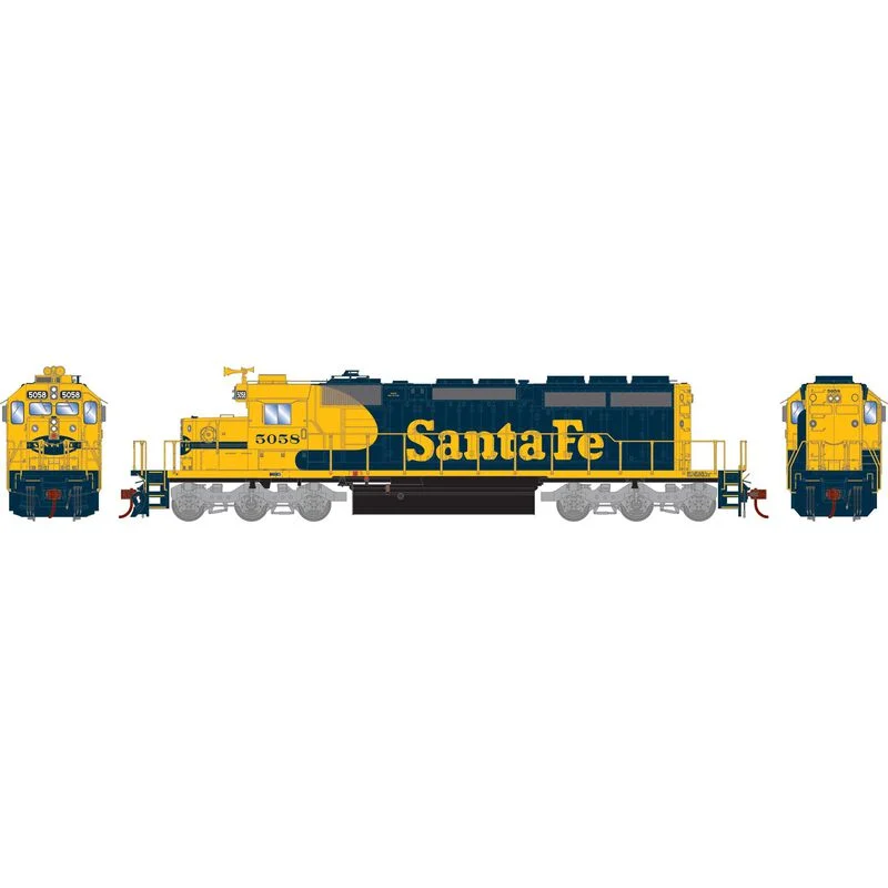 Athearn HO Scale Santa Fe #5058 SD40-2 DCC Sound - 1253