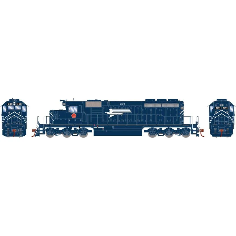 Athearn HO Scale Missouri Pacific #3139 SD40-2 DCC Sound - 1268