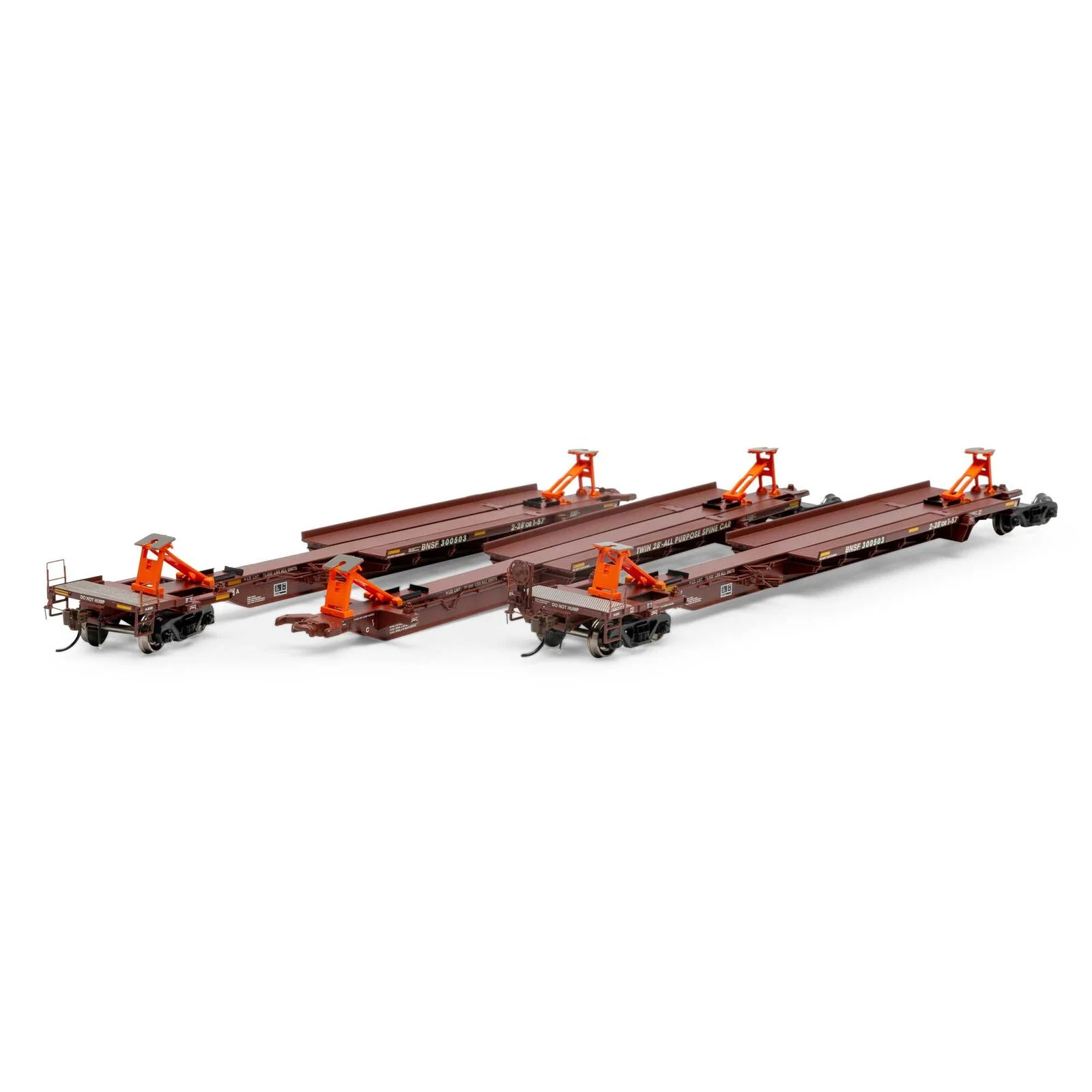 Athearn HO BNSF #300531 57' Trinity Spine Car 3-Pack ATH15675