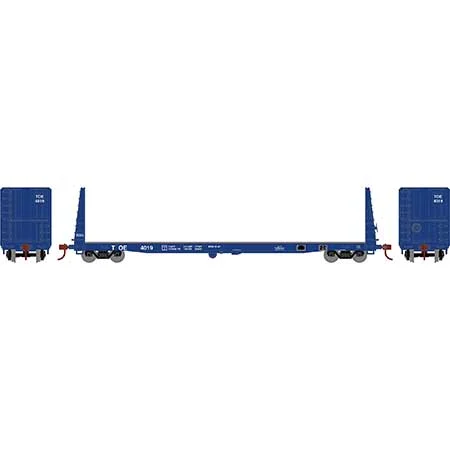 Athearn HO Scale 60' Bulkhead Flat, TOE #4019