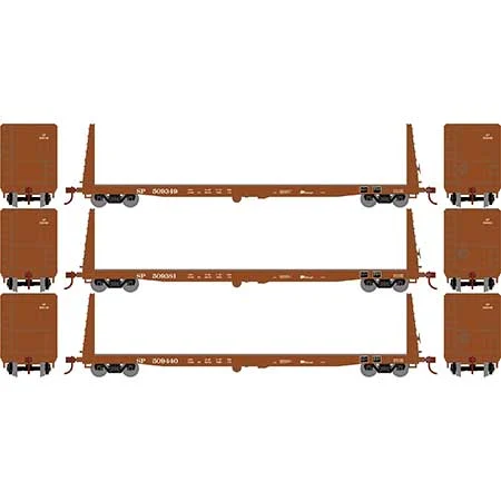 Athearn HO Scale 60' Bulkhead Flat, SP #509349/509381/509440