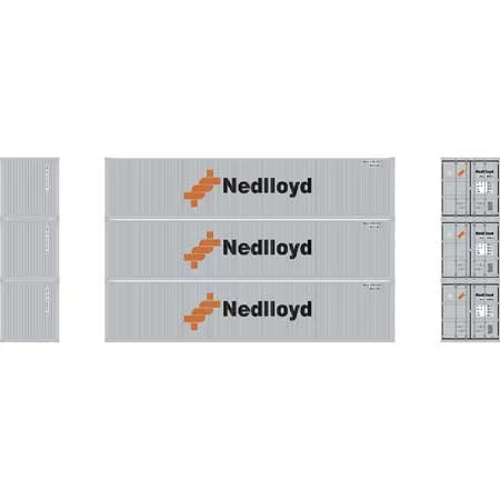 Athearn N Scale 40' Corrugated Low Container, Nedlloyd # 2 (3)