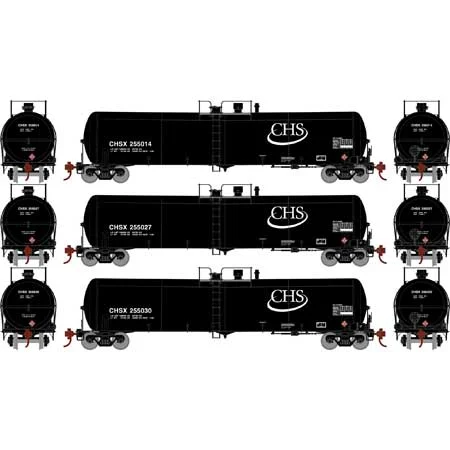 Athearn N Scale 30,000-Gallon Ethanol Tank, CHSX #1 (3)