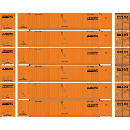 Athearn N Scale 53' CIMC Container, Schneider #1 (1)