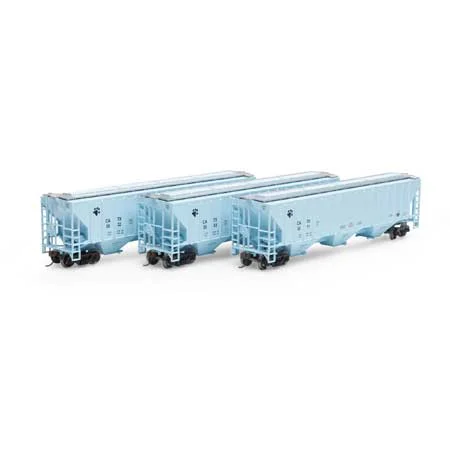 Athearn HO Scale RTR PS 4740 Covered Hopper, CATX (3)