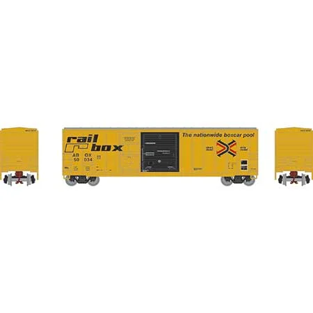 Athearn N Scale 50' FMC Combo Door Box, ABOX/Early #50034