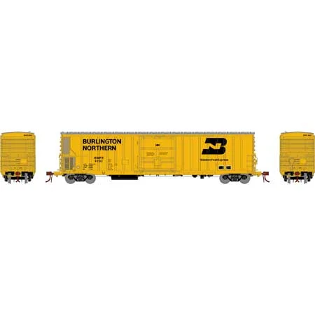 Athearn N Scale FGE 57' Mechanical Reefer, BNFE/Yellow #9292