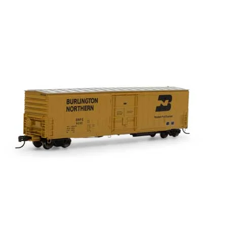 Athearn N Scale 57' Mechanical Reefer w/Sound, BNFE/Yellow #9292