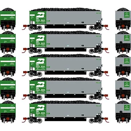 Athearn N Scale Bethgon Coalporter w/Load, BN #1 (5)