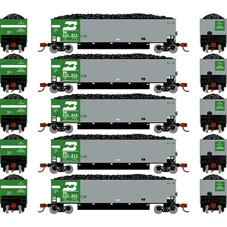 Athearn N Scale Bethgon Coalporter w/Load, BN #2 (5)