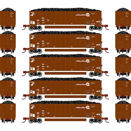 Athearn N Scale Bethgon Coalporter w/Load, CR #2 (5)
