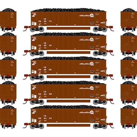 Athearn N Scale Bethgon Coalporter w/Load, CR #3 (5)