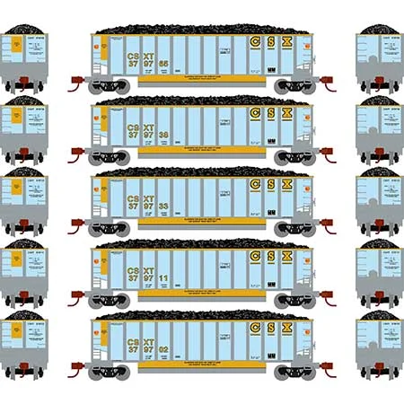 Athearn N Scale Bethgon Coalporter w/Load, CSX #1 (5)