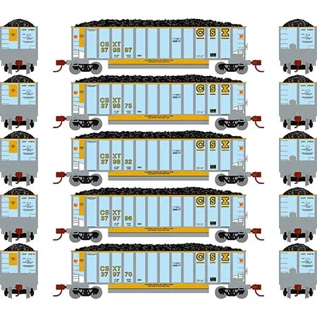 Athearn N Scale Bethgon Coalporter w/Load, CSX #3 (5)