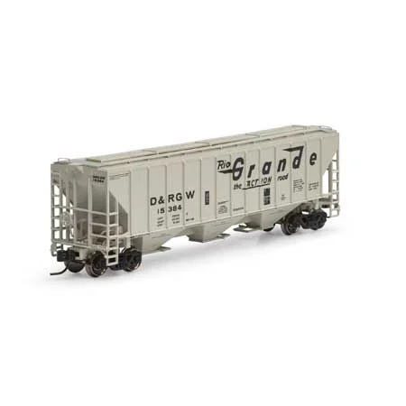 Athearn N Scale PS 4427 Covered Hopper, D&RGW #15384