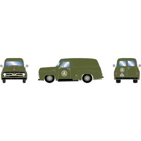 Athearn HO Scale RTR 55 F-100Panel Truck,Bell