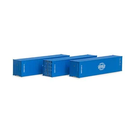 Athearn HO Scale RTR 40' Corrugated HC Container, Cosco #1 (3)