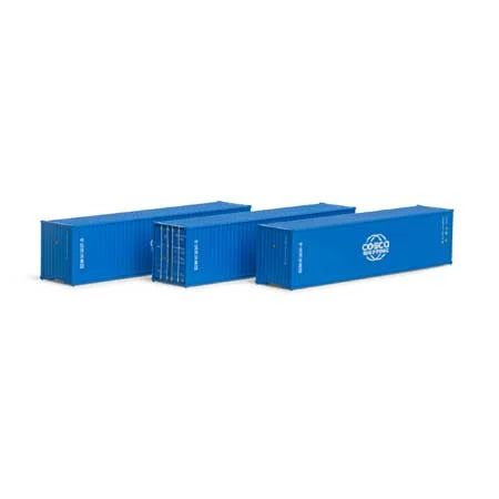 Athearn HO Scale RTR 40' Corrugated HC Container, Cosco #2 (3)