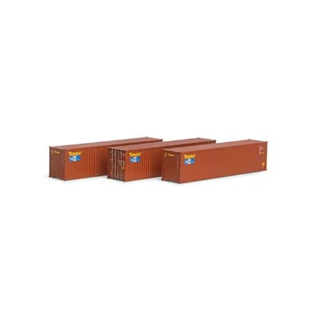 Athearn HO Scale RTR 40' Corrugated HC Container,Touax/MOL #1(3)