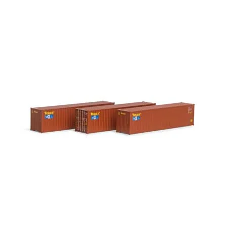 Athearn HO Scale RTR 40' Corrugated HC Container,Touax/MOL #2(3)