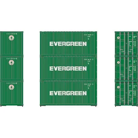 Athearn HO Scale RTR 20' Corrugated Container, EISU #1 (3)