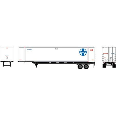 Athearn HO Scale 48' Container w/Chassis, SFTU/BNZ