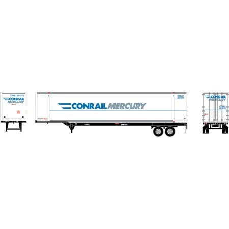 Athearn HO Scale 48' Container w/Chassis, CRMU/BNZ