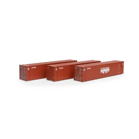 Athearn HO Scale RTR 45' Container, HMM/KOBC #1 (3)