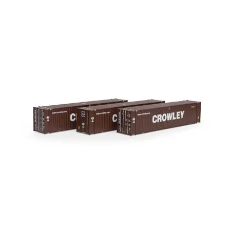 Athearn HO Scale RTR 45' Container, Crowley #2 (3)