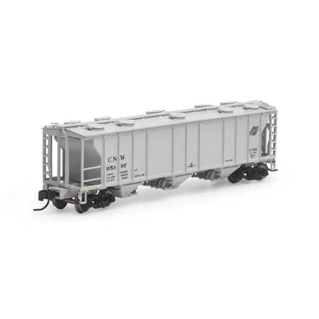 Athearn N Scale PS-2 2893 3-Bay Covered Hopper, C&NW #95387