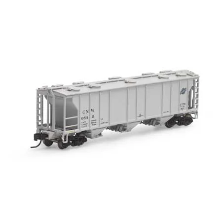 Athearn N Scale PS-2 2893 3-Bay Covered Hopper, C&NW #95411