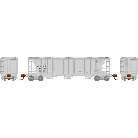 Athearn N Scale PS-2 2893 3-Bay Covered Hopper, CB&Q #85012