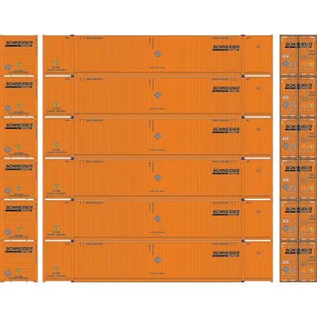 Athearn HO Scale 53' CIMC Container, Schneider #1 (1)