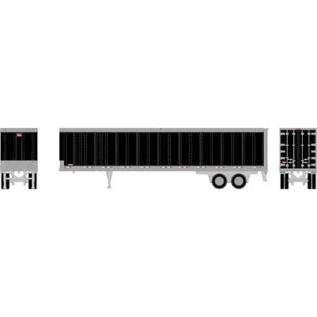 Athearn HO Scale 45' Smooth Side Trailer, Black