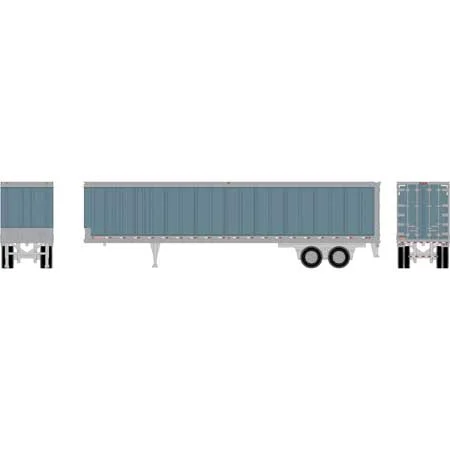Athearn HO Scale 45' Smooth Side Trailer, Metallic Blue