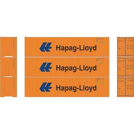 Athearn HO Scale RTR 40' Container, Hapag-Lloyd (3)