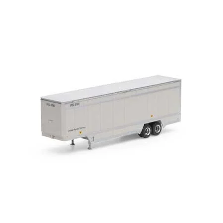 Athearn HO Scale 40' Drop Sill Parcel Trailer,UPS/No Logo #87982