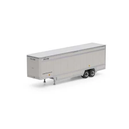 Athearn HO Scale 40' Drop Sill Parcel Trailer,UPS/No Logo #87998