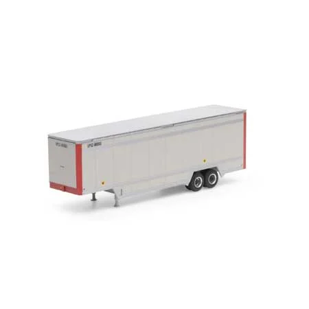 Athearn HO Scale 40' Drop Sill Parcel Trailer,UPS/Red Ends#86963
