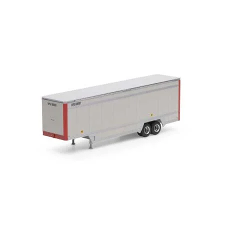 Athearn HO Scale 40' Drop Sill Parcel Trailer,UPS/Red Ends#86987