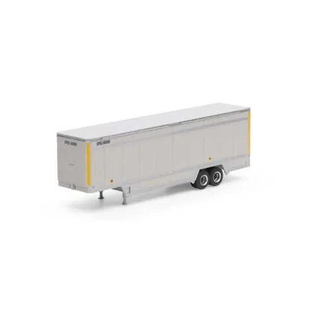 Athearn HO Scale RTR 40' DropSill Parcel Trailer,UPS/Yellow80888