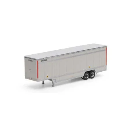Athearn HO Scale RTR 40' Drop Sill Parcel Trailer,UPS/Red #87363