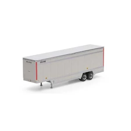 Athearn HO Scale RTR 40' Drop Sill Parcel Trailer,UPS/Red #87406
